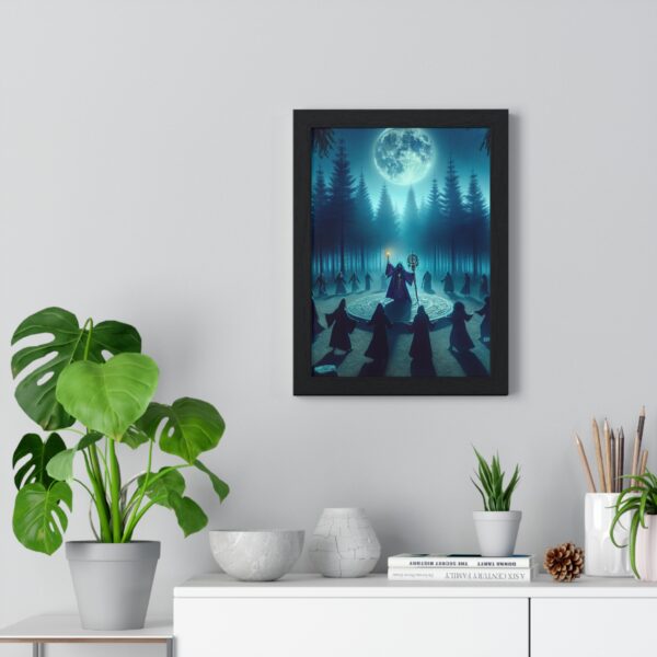 Mystical Forest Vertical Framed Poster | Witch Art Print, Home Decor, Halloween Decor, Wall Art for Nature Lovers, Gothic Artwork - Image 2
