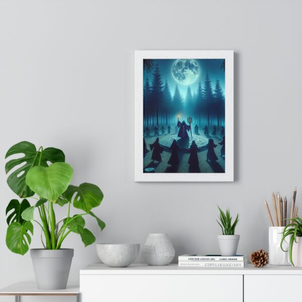 Mystical Forest Vertical Framed Poster | Witch Art Print, Home Decor, Halloween Decor, Wall Art for Nature Lovers, Gothic Artwork - Image 5
