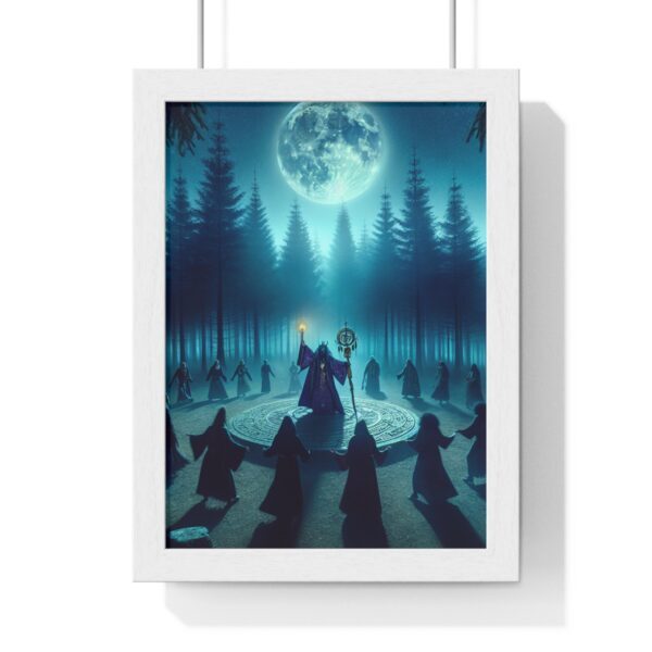 Mystical Forest Vertical Framed Poster | Witch Art Print, Home Decor, Halloween Decor, Wall Art for Nature Lovers, Gothic Artwork - Image 4