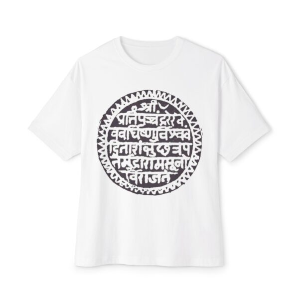Unisex Oversized Boxy Tee with Spiritual Design, Comfortable Casual Top, Unique Gift for Yoga Lovers, Meditation Shirt, Relaxed Fit Tee - Image 2