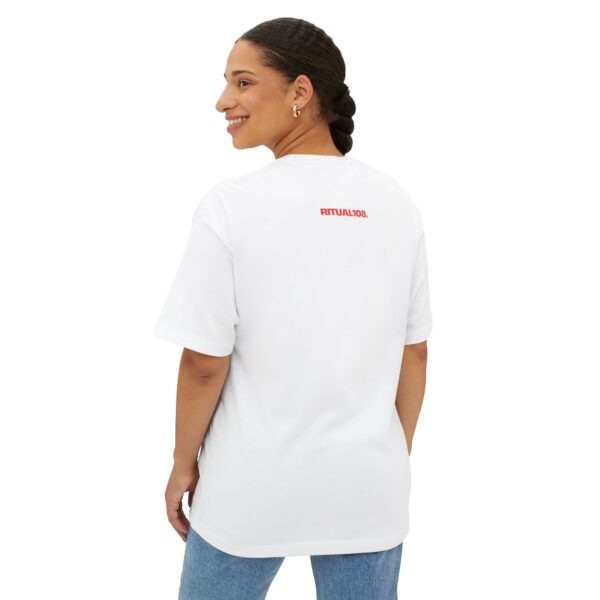 Unisex Oversized Boxy Tee with Spiritual Design, Comfortable Casual Top, Unique Gift for Yoga Lovers, Meditation Shirt, Relaxed Fit Tee - Image 4